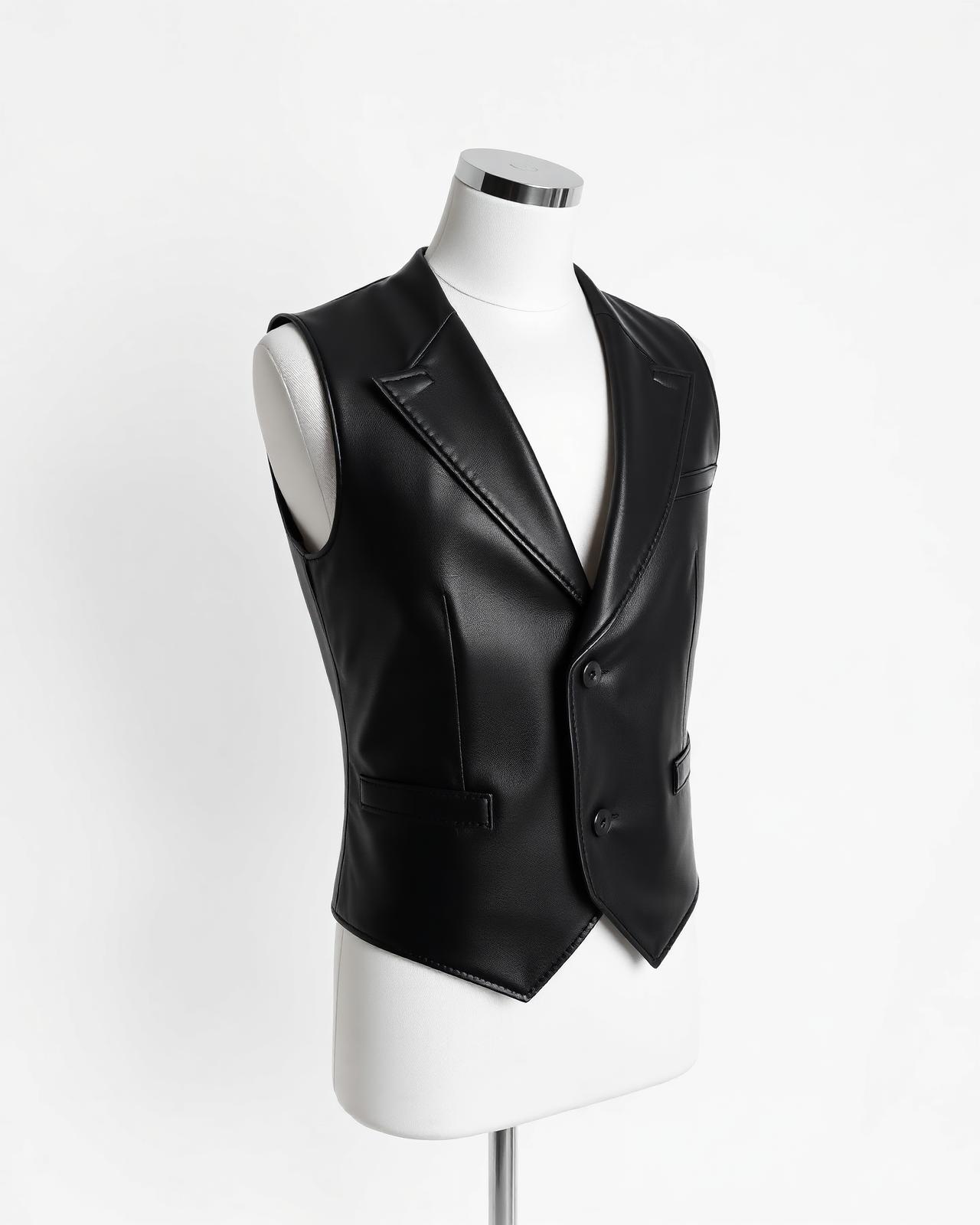 Tailored Leather Vest
